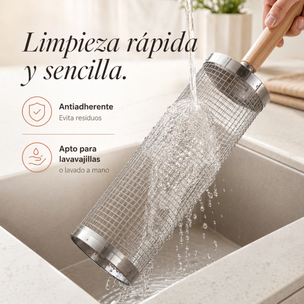 Canasta Para Asado + Mango Removible | Steel Cut®