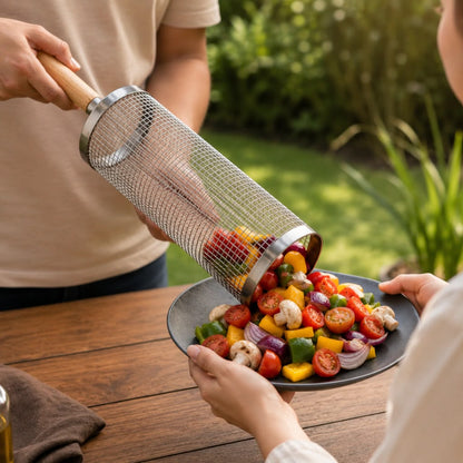 Canasta para asar + mango desmontable | Steel Cut®