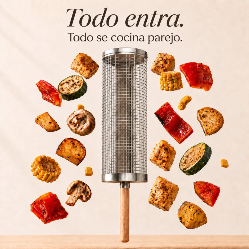 Canasta Para Asado + Mango Removible | Steel Cut®